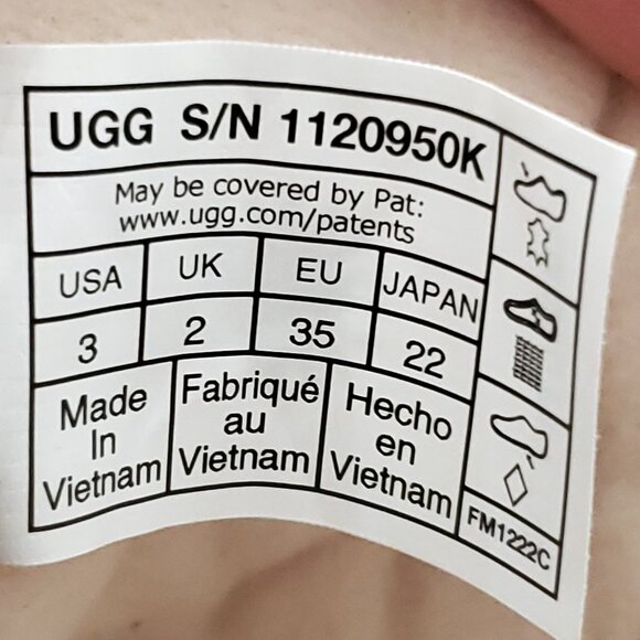 UGG Kids Chelham Weather Boot Walnut Suede Size 3 - Picture 12 of 12